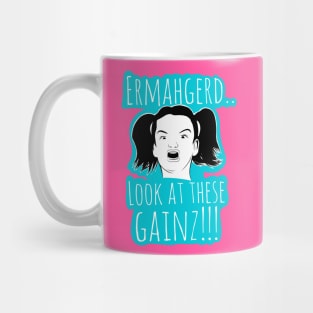 fitness girl, girls who lift, gym girl, barbell girl Mug